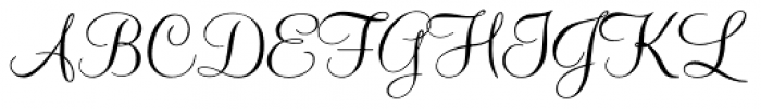 Mahogany Script Font UPPERCASE