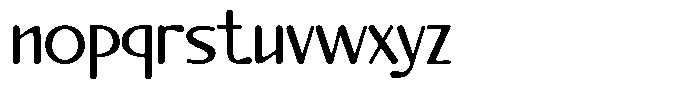 Mahoni Regular Font LOWERCASE