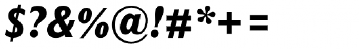 Mahsuri Sans Pro ExtraBold Italic Font OTHER CHARS