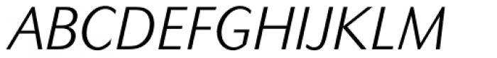 Mahsuri Sans Std Light Italic Font UPPERCASE