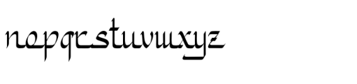 Mahyatti Regular Font LOWERCASE