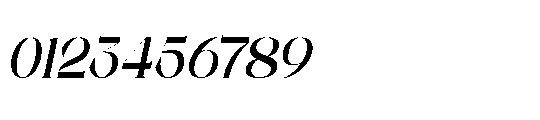 Mailing Signal Italic Font OTHER CHARS
