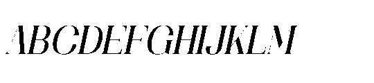 Mailing Signal Italic Font UPPERCASE