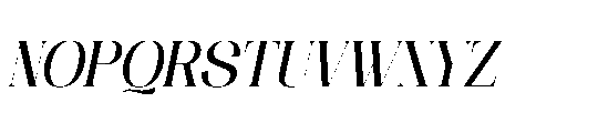 Mailing Signal Italic Font UPPERCASE