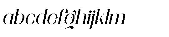 Mailing Signal Italic FONT