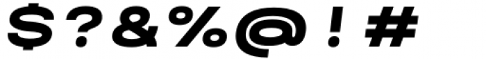 Maincode Black 125 Oblique Font OTHER CHARS