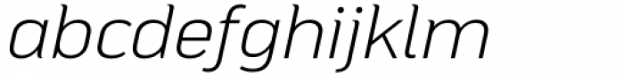 Mainlux Light Italic Font LOWERCASE