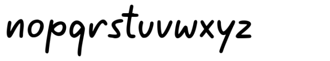 Mainly Note Font LOWERCASE