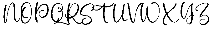 Mains Douces Font UPPERCASE