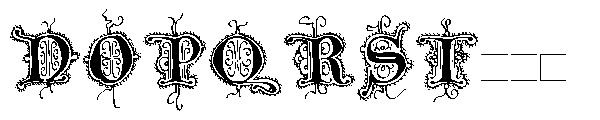 Mainz Manuscript Initials Font LOWERCASE