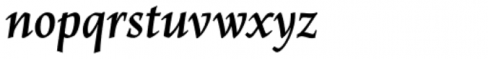 Maiola Greek Bold Italic Font LOWERCASE