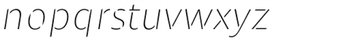 Maipo Sans Stencil Thin Italic Font LOWERCASE