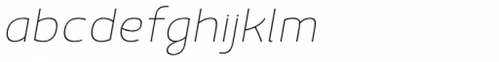 Mairy Thin Italic Font LOWERCASE