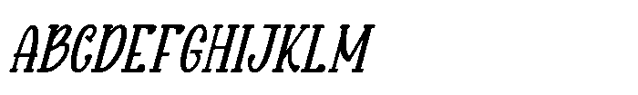Maison Veloria Slant Font UPPERCASE