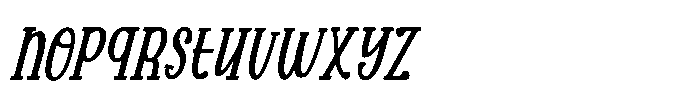 Maison Veloria Slant Font LOWERCASE