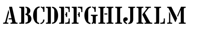 Maitre d Stencil JNL Regular Font UPPERCASE