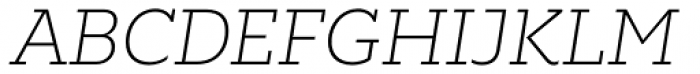 Majora Pro Thin Italic Font UPPERCASE