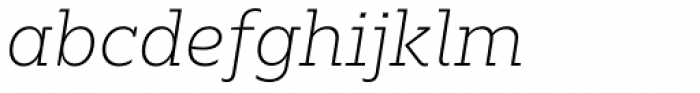 Majora Pro Thin Italic Font LOWERCASE