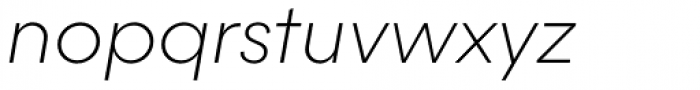 Majorant Thin Italic Font LOWERCASE