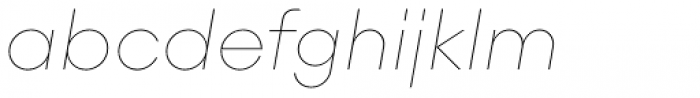Majorant Ultra Thin Italic Font LOWERCASE