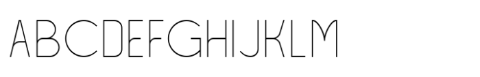 Makaryo Thin Font UPPERCASE