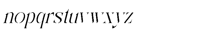 Makcasa Italic Font LOWERCASE