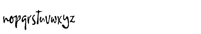 Make Things Script Font LOWERCASE