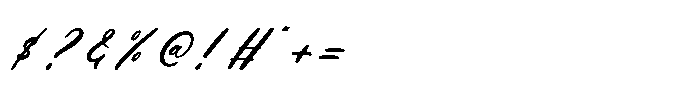 Make Unique Italic Font OTHER CHARS