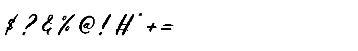 Make Unique Regular Font OTHER CHARS