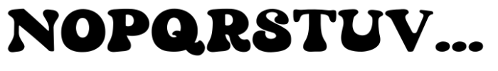 Makeba Retro Funky Groovy Font UPPERCASE