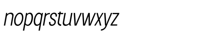 Makeevka Light Italic Font LOWERCASE