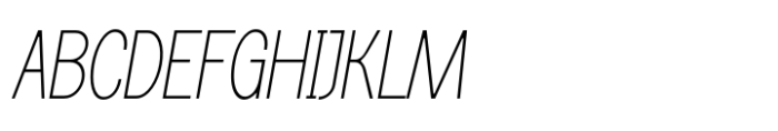 Makeevka Thin Italic Font UPPERCASE