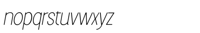 Makeevka Thin Italic Font LOWERCASE