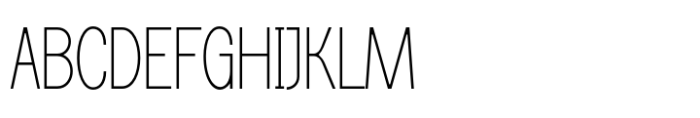 Makeevka Thin Font UPPERCASE