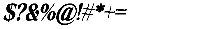Makers Serif Conden Obliq Contr Font OTHER CHARS