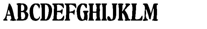 Makers Serif Condensed Contrast Font UPPERCASE