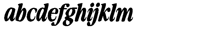 Makers Serif Condensed Italic Contrast FONT
