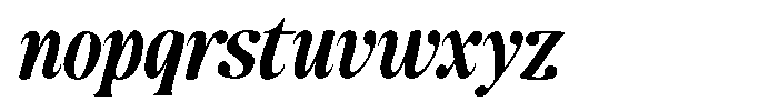 Makers Serif Condensed Italic Font LOWERCASE