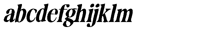 Makers Serif Condensed Oblique FONT