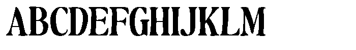 Makers Serif Condensed Font UPPERCASE