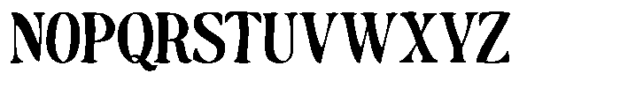 Makers Serif Condensed Font UPPERCASE