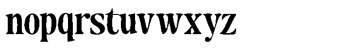 Makers Serif Condensed Font LOWERCASE