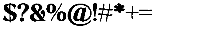 Makers Serif Contrast Font OTHER CHARS