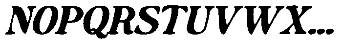 Makers Serif Exp Obliq Nrw Contr Font UPPERCASE