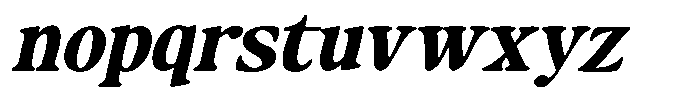 Makers Serif Exp Obliq Nrw Contr Font LOWERCASE