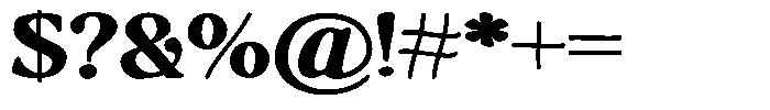 Makers Serif Expanded Contrast Font OTHER CHARS