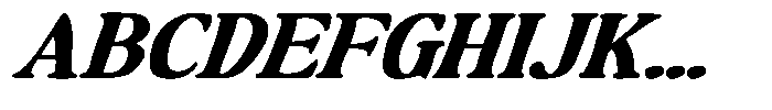 Makers Serif Expanded Italic Contrast Font UPPERCASE