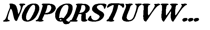 Makers Serif Expanded Italic Contrast Font UPPERCASE