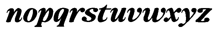 Makers Serif Expanded Italic Contrast Font LOWERCASE