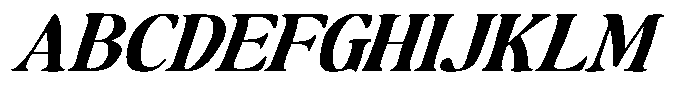 Makers Serif Expanded Italic Narrow Font UPPERCASE